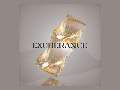 Exuberance II (Light) 3d abstract blender branding design future glass light minimal octane refraction shine spectrum