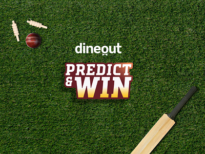 Predict & Win | Identity branding cricket dineout food graphic design grass identity logo sports t20 ui ux world cup