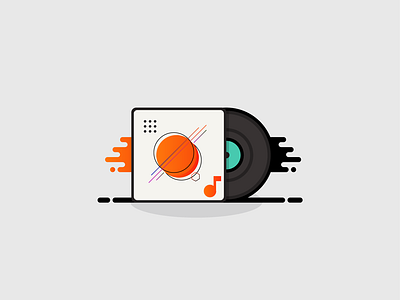 Abstract Album Art abstract album art disc illustration music vector