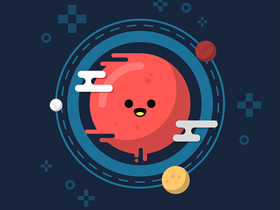 Red Planet. fast globe icon illustration liquid mars planets red planet space world