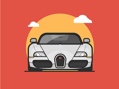 Bugatti Veyron auto bugatti car fast illustration racing ride vector vehicle veyron vintage