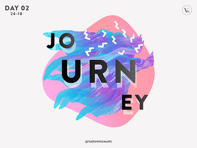 Day 2 - Journey abstract design geometry gradient journey poster quote random spiritual typography
