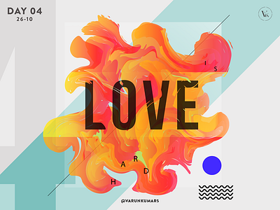 Day 4 - Love abstract design geometry gradient love poster quote random spiritual typography