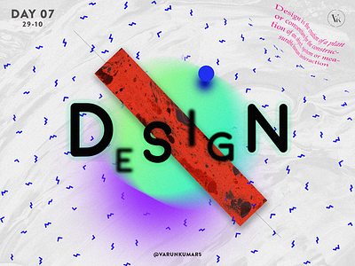 Day 7 - Design abstract design geometry gradient neon poster quote random spiritual typography