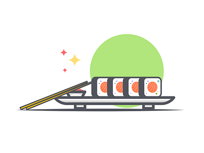 Salmon Sushi rolls chopsticks food japanese minimal sushi wasabi yum