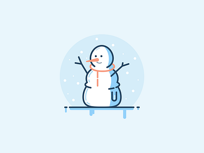 Snow man 2017 celebration christmas december fun gifts illustration minimal new year snow snowman vector