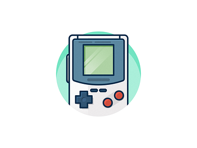 Gameboy 2017 christmas classic gameboy gaming gifts green illustration minimal new year nintendo vector