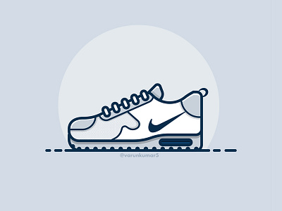 Kicks flat illustration kicks line art minimal nike pumps shoes vector