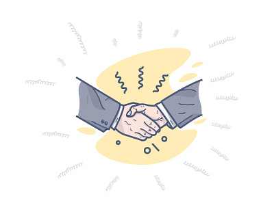 Handshake FREEBIE! agreement ai file flat freebie hands handshake illustration illustrator line minimal vector