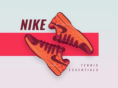 NIKE game icon illustration illustrator kicks line nike shoes sneakers tennis ui vector