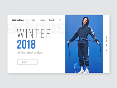 UI Exploration 01 blue clothes color design ecommerce ui ux web web design