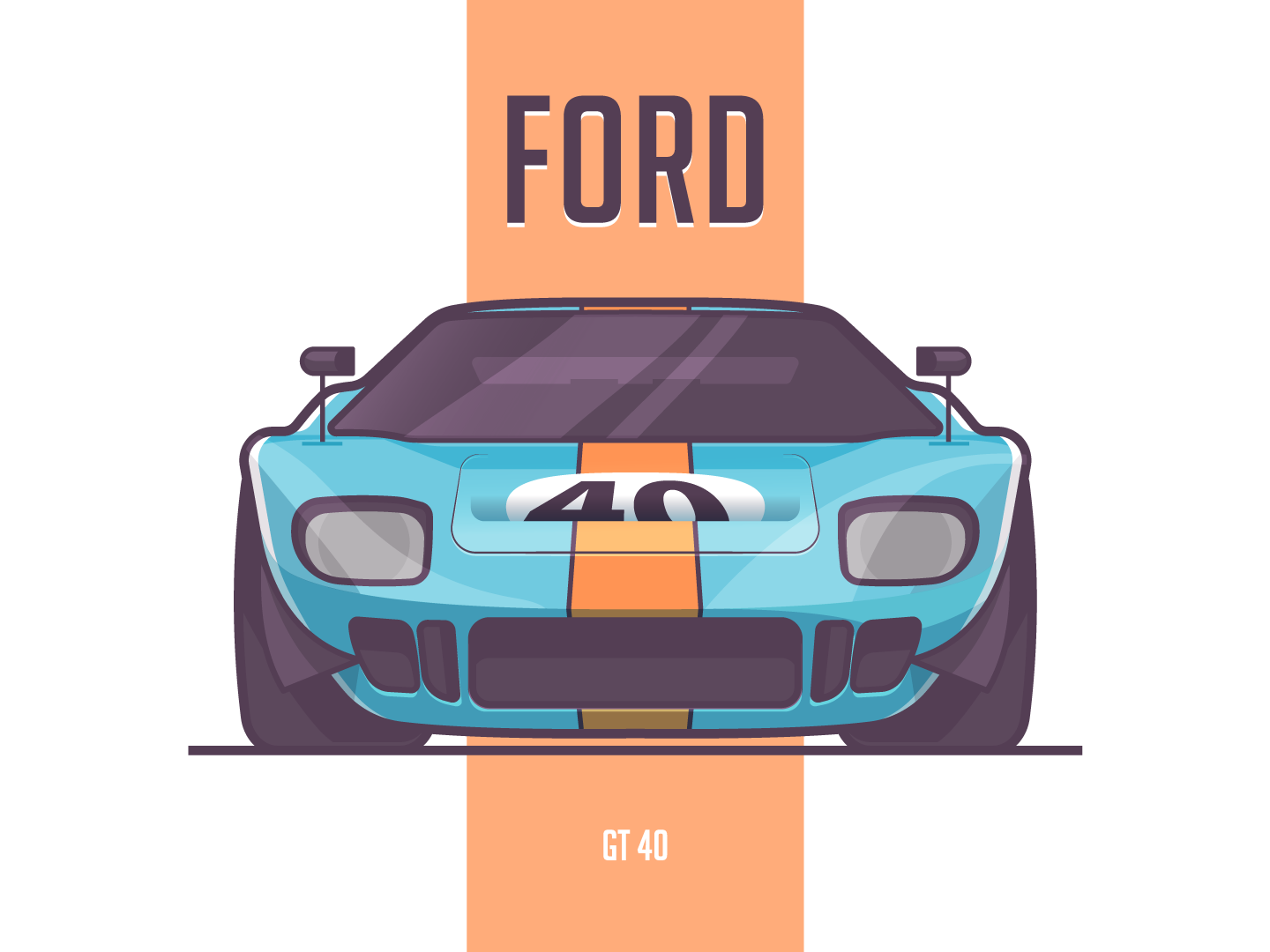 Ford GT40 Logo