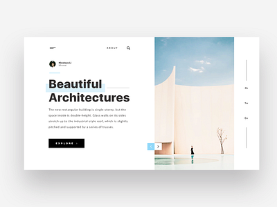 UI Exploration 02 architecture clean color design ecommerce minimal ui ux web web design