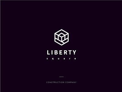 Logo Liberty company construction logo sign