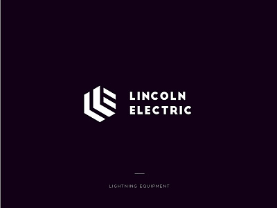 Logo Lincoln Electric branding equipment identity lightning logo sign