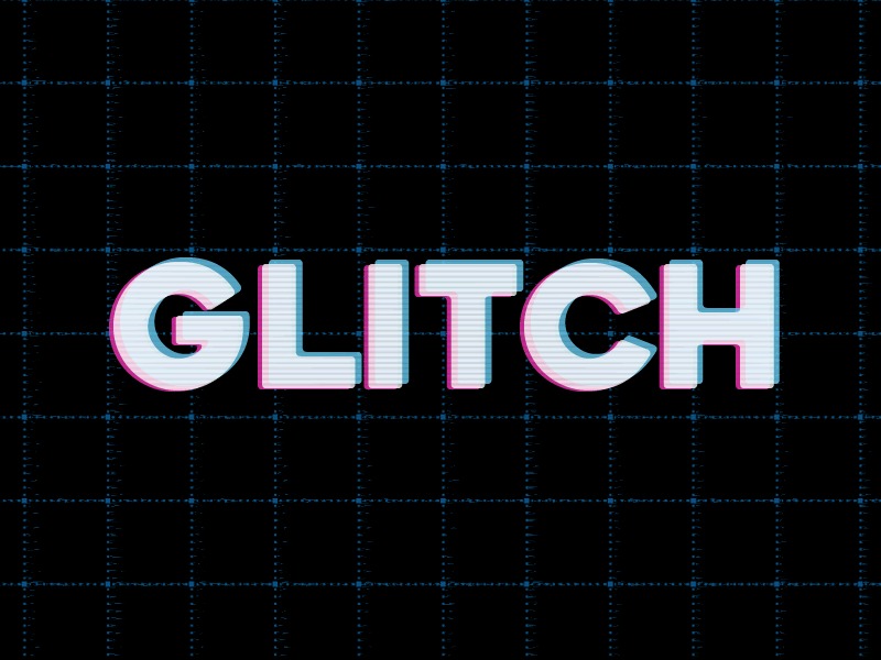 Glitch animation glitch photoshop