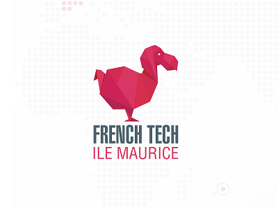 French Tech (Mauritius) bird dodo french ile maurice logo mauritius origami papercraft tech