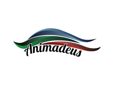 Animadeus - Website Logo Design contour flow graphic design logo rgb