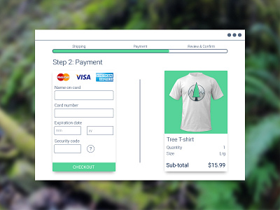 DailyUi #02 - Credit Card Checkout checkout dailyui design ecommerce interface ui ux
