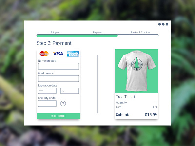 DailyUi #02 - Credit Card Checkout