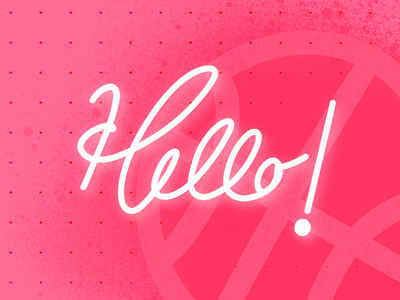 Hello everyone! first shot handlettering hello