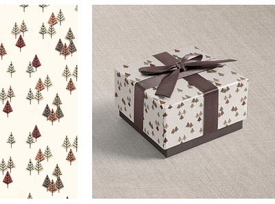 Wrapping Paper Gift - Pattern, Illustration, Branding, Packaging box brand branding concept design gift graphic design illustration logo paper pattern wrap wrapping