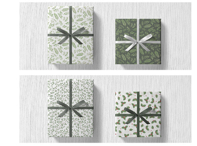 Wrapping Paper Gift - Pattern, Illustration, Branding, Packaging box brand branding concept design gift graphic design illustration logo paper wrap wrapping