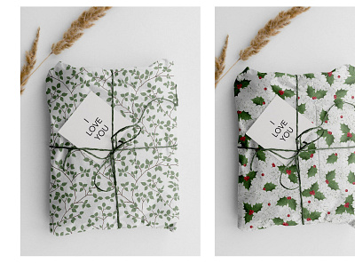 Wrapping Paper Gift - Pattern, Illustration, Branding, Packaging brand branding christmas concept design gift graphic design illustration logo paper pattern