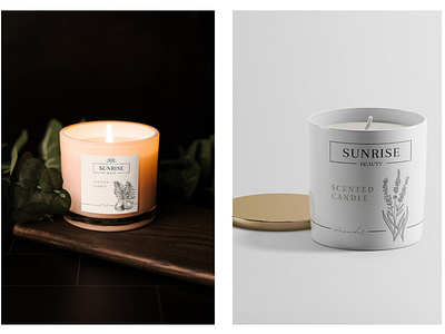 Sunrise - Branding, Logo, Packaging Design - Candle Jar