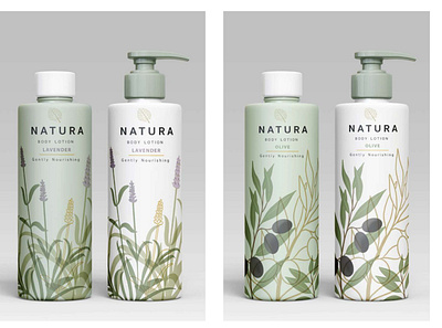 Natura Skincare - Branding, Labels, Logo, Packaging Design brand branding concept design graphic design illustration label logo