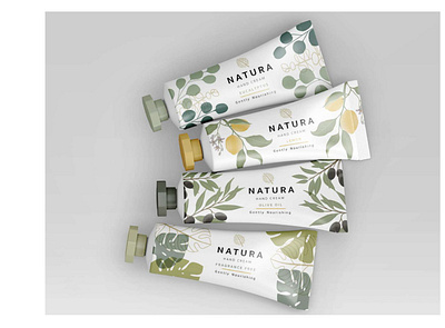 Natura Skincare - Branding, Labels, Logo, Packaging Design brand branding concept design graphic design illustration label logo