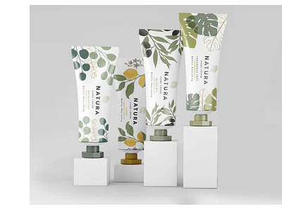 Natura Skincare - Branding, Labels, Logo, Packaging Design brand branding concept design graphic design illustration label logo