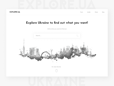 Explore.ua figma ui deisgn ux design web website