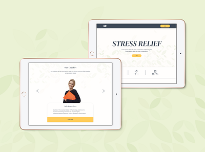 Landing Page for Stress Relief Course Selling design designer figma ui uiux ux web web design