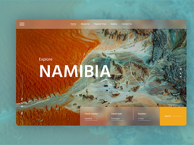 Website Design to Plan Trips to Namibia