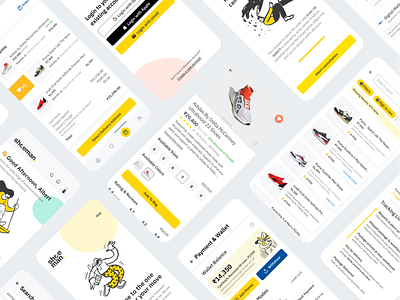 Shoeman - Footwear Shopping App app design available casestudy clean design feedback figma high fidelity hot inspiration project prototype top searches trending ui user experience ux