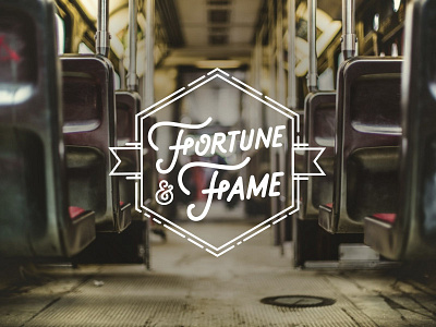 Fame & Fortune font illustration lettering script shape simple type typography