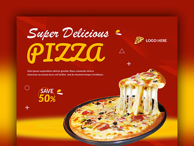 Pizza Social Media Instagram Banner