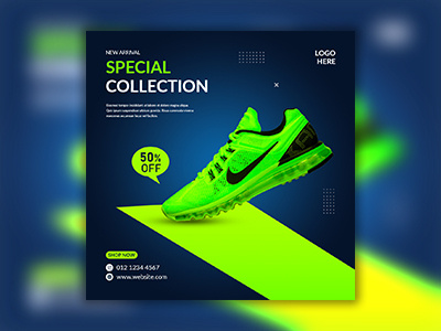 Shoes Social Media Banner banner design branding brochure design flyer graphic design logo pixencyacademy pixencygraphicdesign shoes social media banner