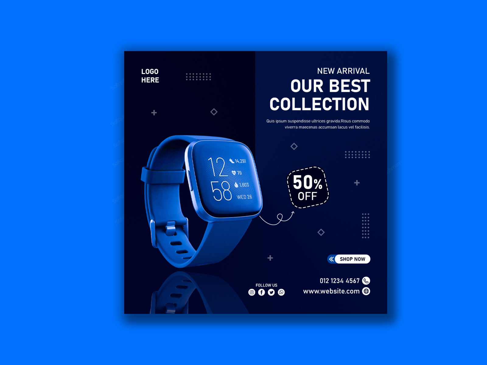 Smart Watch Social Media Instagram Banner Design by Sofiqur Rahman on