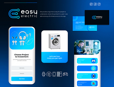 Electronic Brand Guideline banner design brand guideline branding brochure design device electric electricity electronic fan flyer graphic design light logo social media banner ui