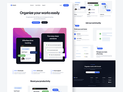 Urwork – SaaS Landing Page