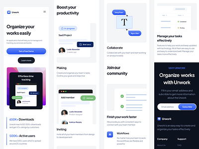 Urwork – Responsive Landing Page