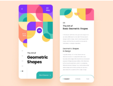 Art of Geometric Shapes 3d animation app app development branding business dashboard design graphic design illustration logo ui