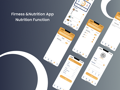 Fitness & Nutrition App: Nutrition function case study mobile design ui ui design ux ux design