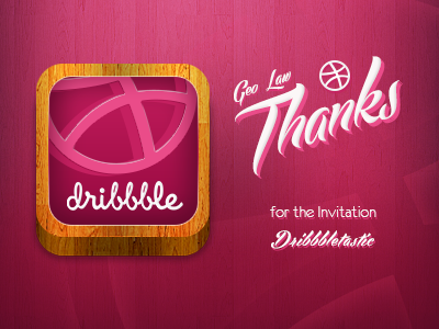 Dribbble Thank dribbble dribbble invite icon thanks