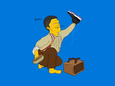 A Shoeshine Boy animation boy child color detail human idea jordan nike shine shoe shoeshine