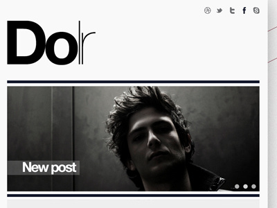 Next Tumblr theme : Dolr black minimal tumblr web webdesign white