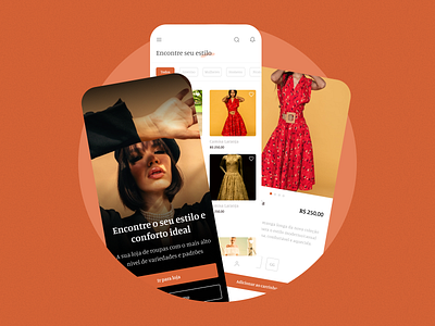 Fashion E-commerce - App Mobile beauty clothes clothing e commerce ecommerce elegant fashion shop mobile app style ui