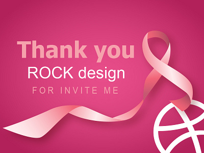 Thanks Rock card first shots invite rockdesign save thanks the typography vintage